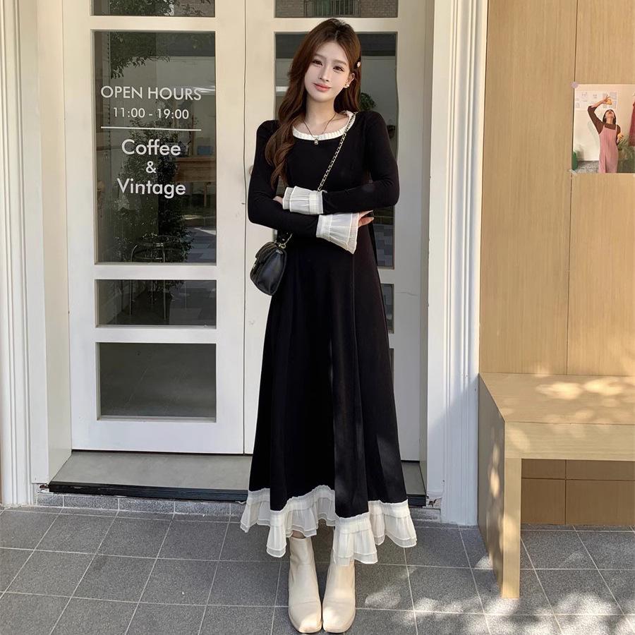 New Plus Size Bodycon Dress for Autumn/Winter – Fashionable and Slimming Design for Student Girls