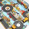Game Mat Identify Ability Vivid Fabric Urban Construction Engineering Small Map Toy for Kids