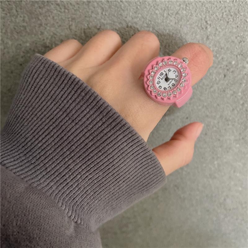Korean Style Retro Hipster Watch Ring - Trendy Men's Hand Jewelry Accessory