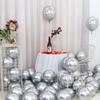 36 stücke Gold Konfetti Ballon Schwarz Gold Silber Metall Luftballons für Graduierung Hochzeit Geburtstag Party Dekoration Baby Dusche Globos