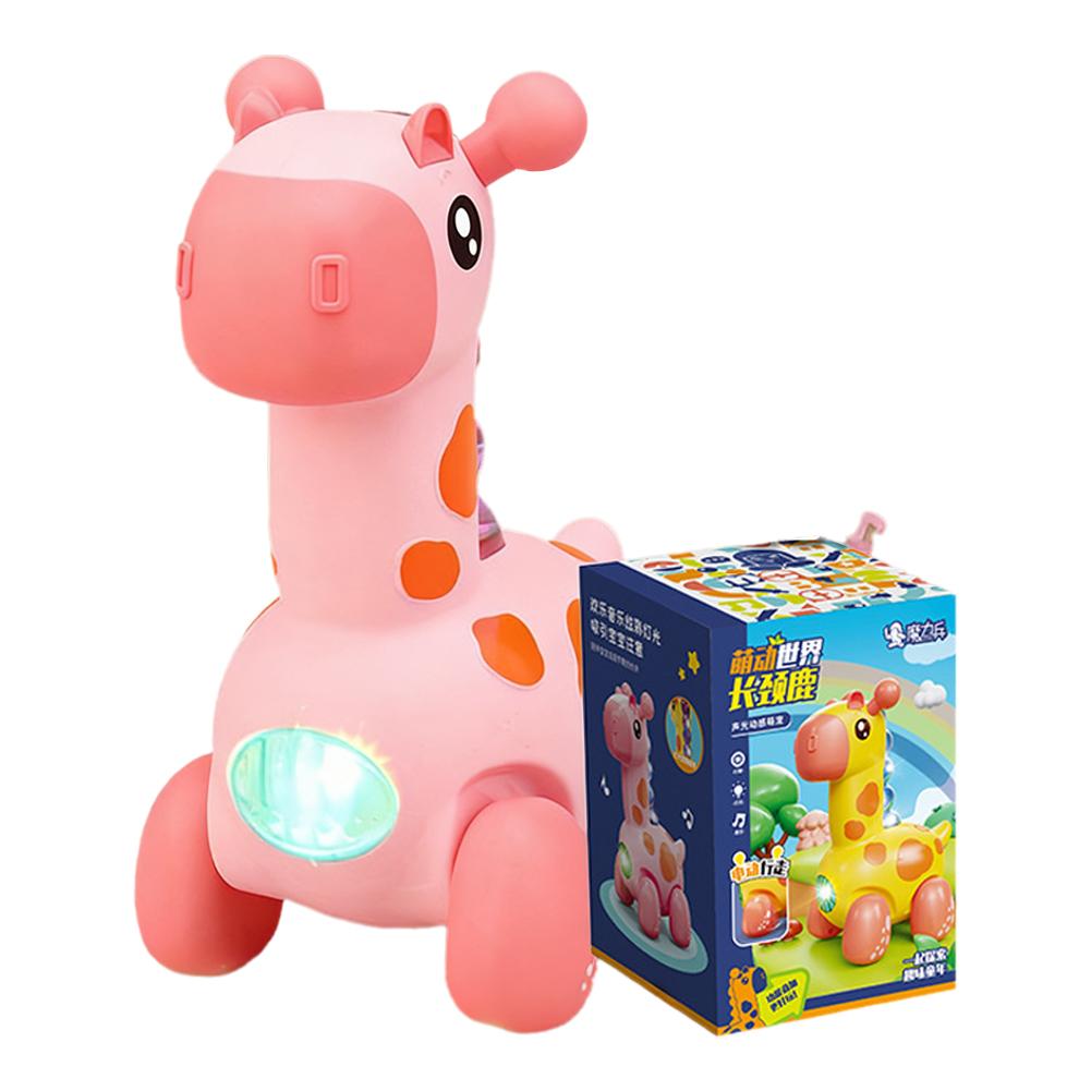 Electric Walking Crawling Dinosaur Dog Pig Toy With Music & Led Light, Musical Electronic Pet Animal Toys For Babies Toddlers