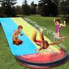 Double Water Slide, Kids' Water Toy, Outdoor Water Slide Mat, Double Sliding Lanes, Summer Water Toy, Fountain Pool, Environmentally Friendly PVC,