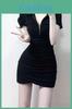 Dress Knit Fabric Slim Fit Short Sleeve Polo Neck Retro Style For Summer Fashion