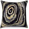 Home Decor Stylish Black & Gold Marbled Pillow Covers Pattern Cushion Cover Suitable For Sofa Bedroom Car Pillow Cover