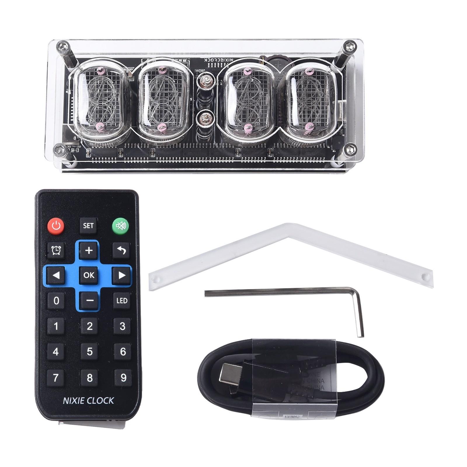 

11,5*4,5*4,5 см цифровые ламповые часы флуоресцентный высококачественный акрил