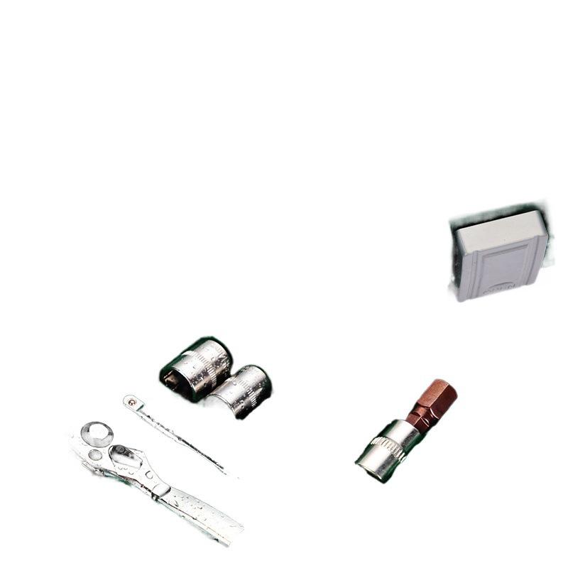 Conjunto de Ferramentas Automotivas Multiuso com Soquete, Broca Rotativa, Chave Hexagonal e Chave Inglesa