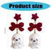 Fashionable Glowing In Dark Specters Earrings Unique Fashion Jewelry Accessory for Trendy Women Ladies Night Event