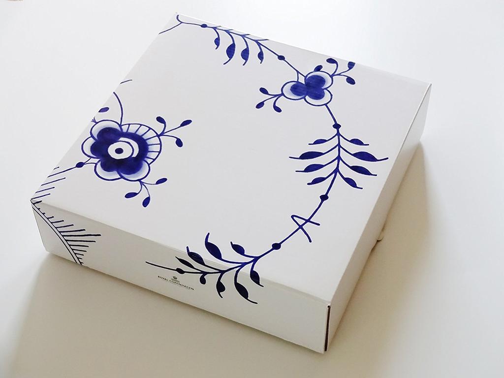 Royal Copenhagen 2381 Blau Gerippt Mega 606 Pastateller 24cm [Artikel]