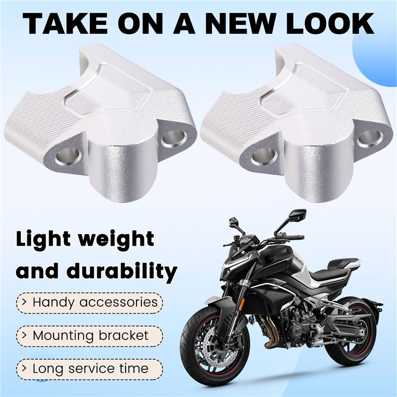 A58X-Motorcycle Accessories Handlebar Riser Drag Handle Bar Clamp Extend Adapter For CFMOTO 800MT 700MT 450MT