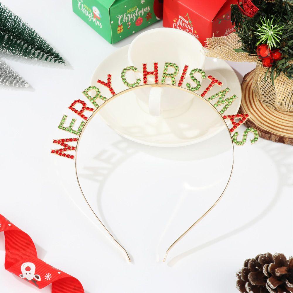 Styling Women Ladies Girls MERRY CHRISTMAS Headband Xmas Headpiece Party Tiara Hair Hoop