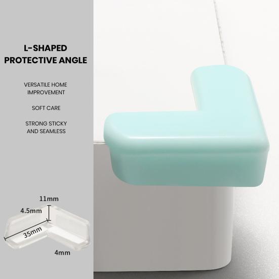 4ks Nábytek Corner Protector Anti-kolizní Baby Proof Měkký PVC samolepicí stůl Ostré hrany Corner Guard Ochranný kryt Sada