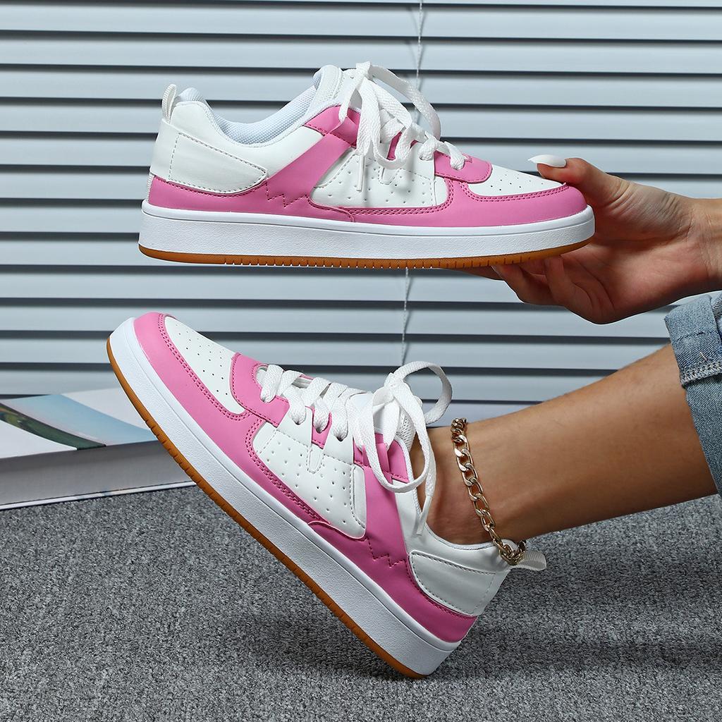 Women Chunky Shoes Trendy Platform Shoes Classic Board Shoes Men PU Leather Casual Sneakers for Outdoor Walking Traveling Jogging