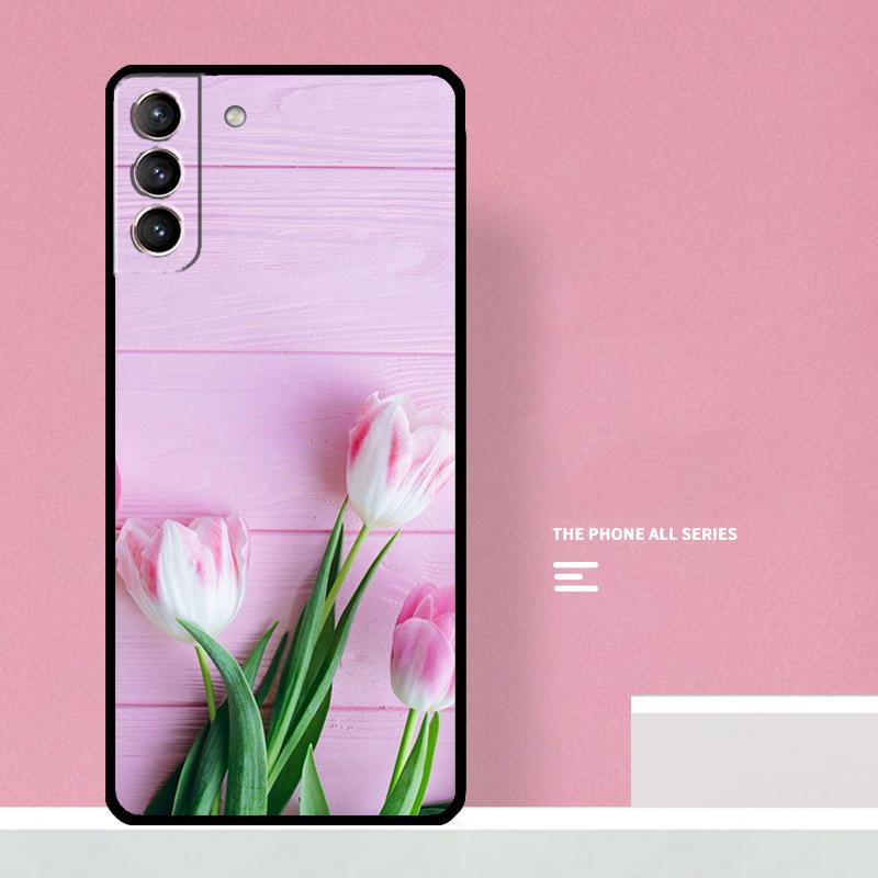 Tulips Flower Phone Case For Samsung Galaxy S26 S25 S24 S20 S21 S22 S23 Ultra S10 Plus S25 FE Cover Coque