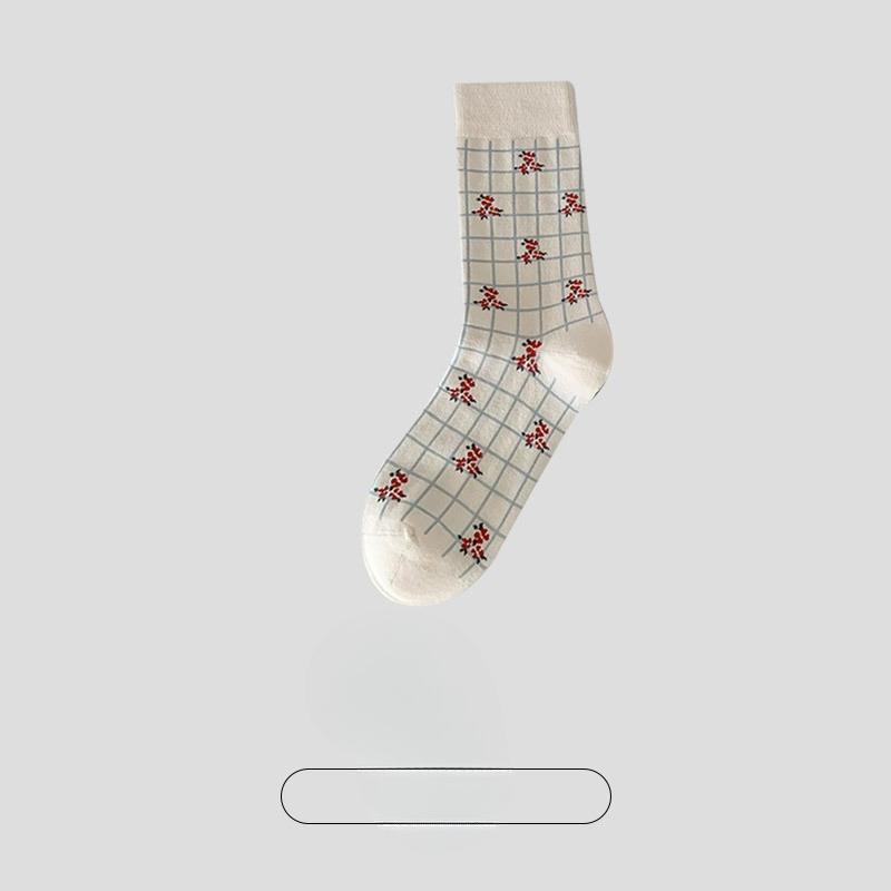 Female Spring and Autumn Small Fresh Deodorant Breathable Boneless Cotton Socks