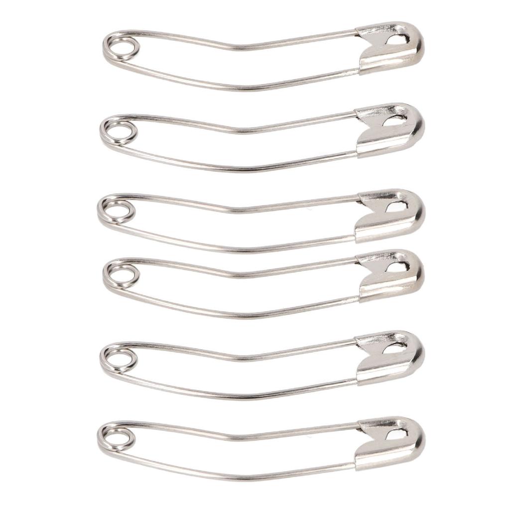 Curved Safety Pins Bulk for Quilting Sewing Clothing Tool Decorative Carbon Steel Ni Plated 2in