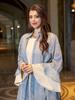 AB318 Ruffled Sleeve Evening Abaya Dress for Muslim Women