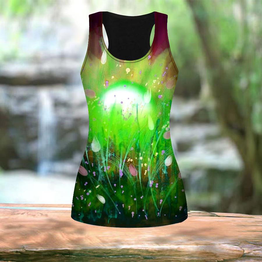 3D Illuminated Flower Print Women Workout Yoga Gym Printed Summer Sport Shirts Plus Size Vests