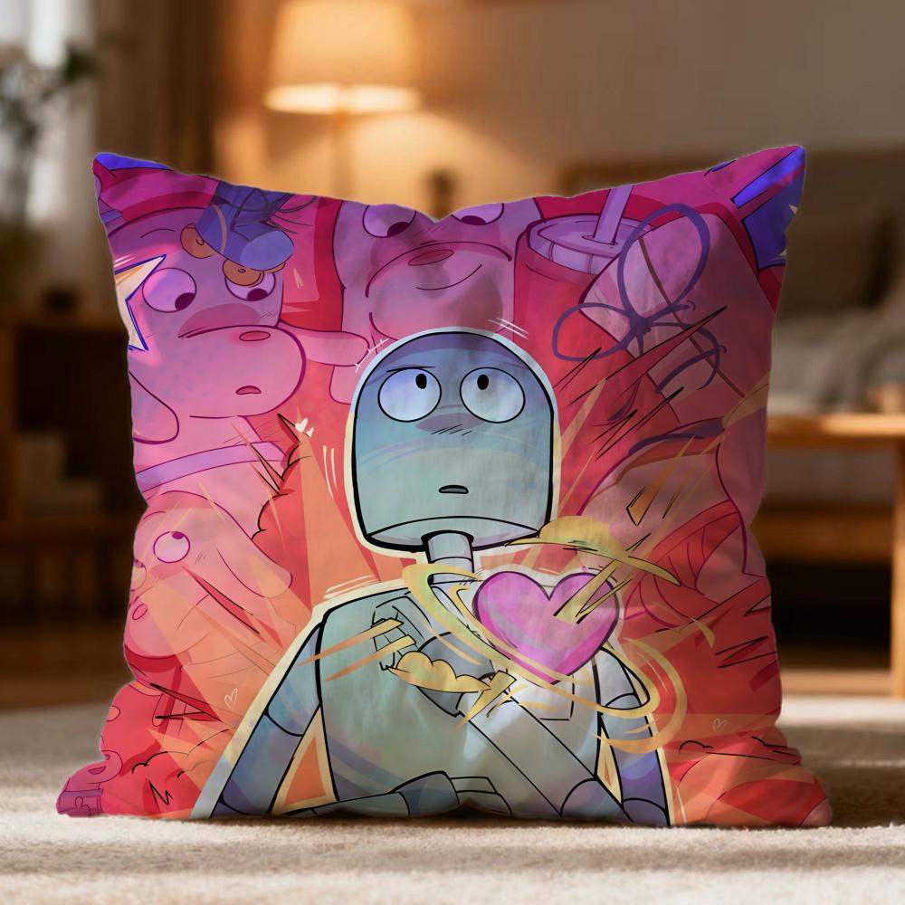 Popular RRobot Dreamsed Cushion Cover Soft Washable Pillow Case Multi-Scene for Couch Bed Travel Office Use