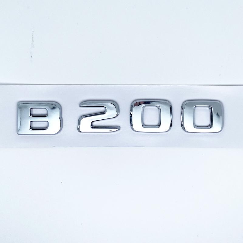 3D Letters B180 B200 B220 B250 B260 B200d 4Matic ABS Emblem for Benz B W246 W247 W242 Car Trunk Rear Logo Sticker