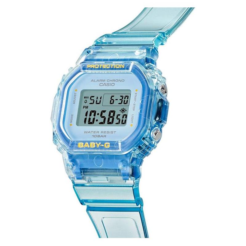 Casio BABY-G Waterproof 100 Meters Quartz Resin Strap Women's Watch Pink Dial BGD-565SJ