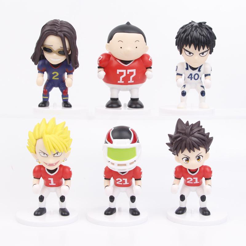 

6pcs/set Anime Eyeshield21 Figure Model Toys no box