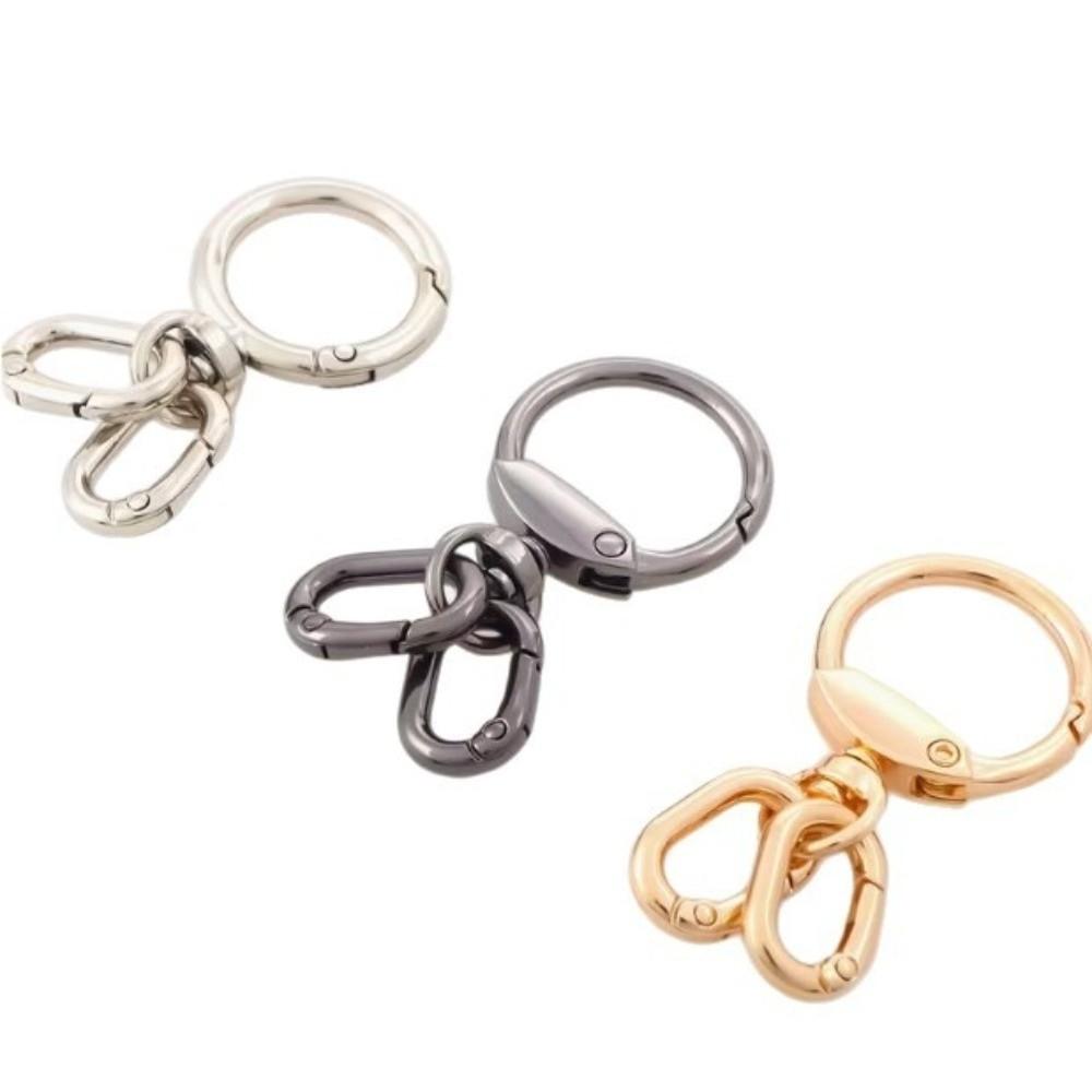 3pcs Multifunctional Metal Swivel Clasp Clips Rotating Trigger Bag Buckle  DIY Crafts