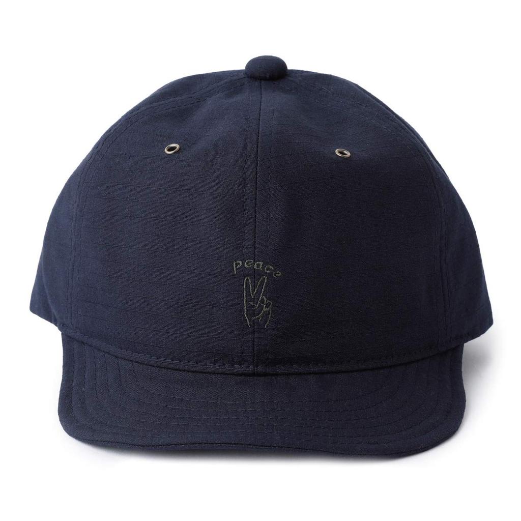 Basic Enchi Field Hand Sign Ball Short Umpire Cap with Hand Ripstop Mini Adjustable One Size Fits Navy Cap, Brim, Sign, Fabric, Durable, Lightweight,