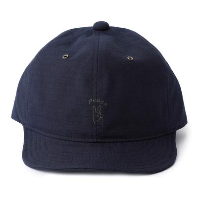 Basic Enchi Field Hand Sign Ball Short Umpire Cap with Hand Ripstop Mini Adjustable One Size Fits Navy Cap, Brim, Sign, Fabric, Durable, Lightweight,