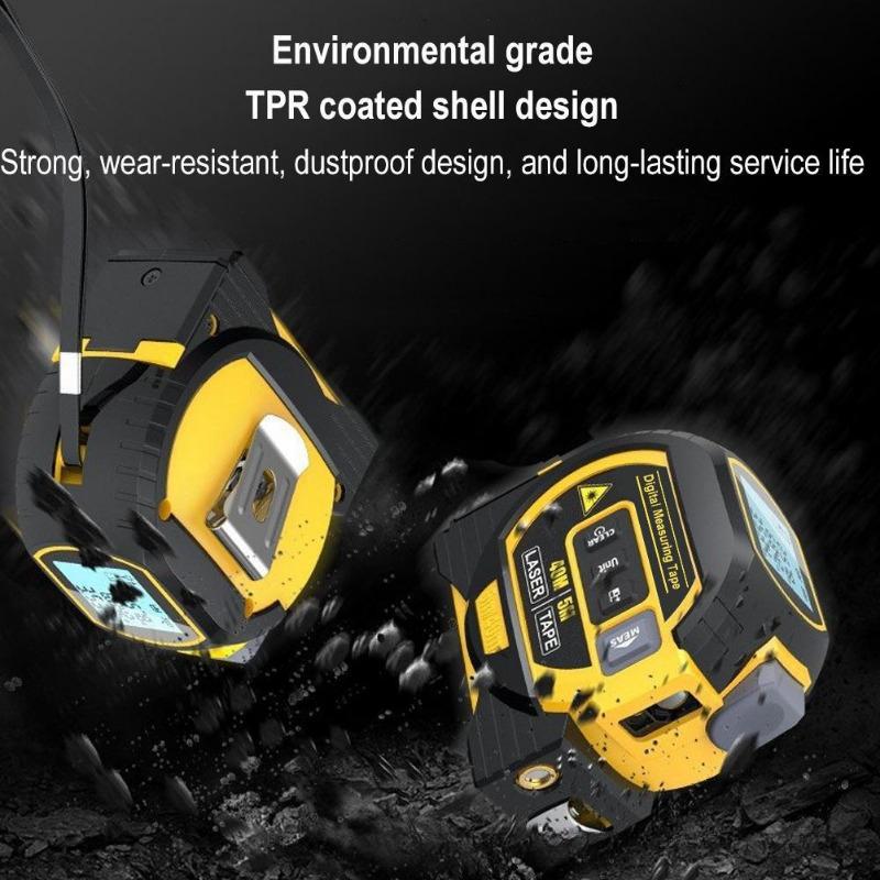 3-in-1 Laser Rangefinder Steel Tape Measure Rangefinder Indoor Laser Tape Measure