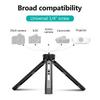 Mini Metal Tripod Aluminum Alloy Desktop Stand Tripod with 1 4 inch Screw for DSLR ILDC Camera Camcorder Projector