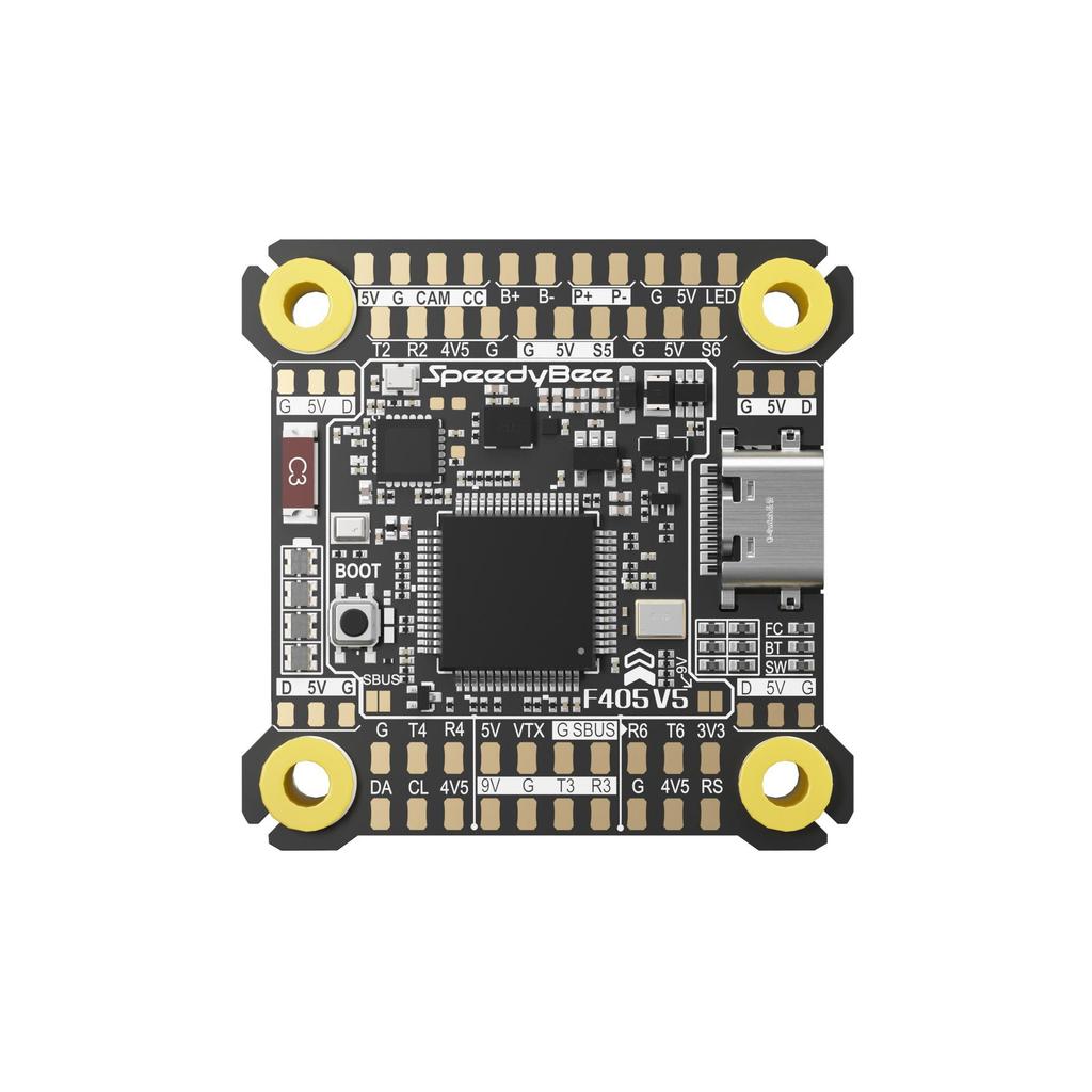 SpeedyBee F405 V5 4-in-1 ESC & FPV Flight Controller.