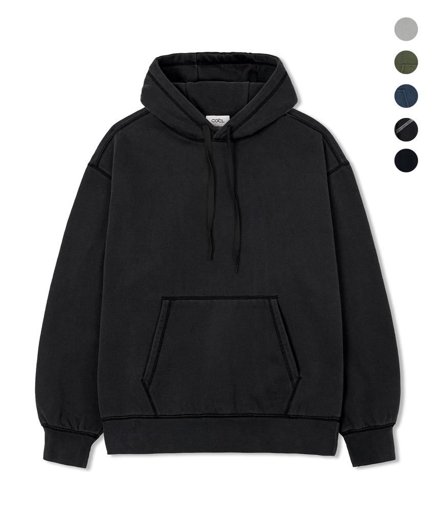 [2Pack] Stonewashed Brushed Sweatshirt & Hoodie Coosts255Ts256