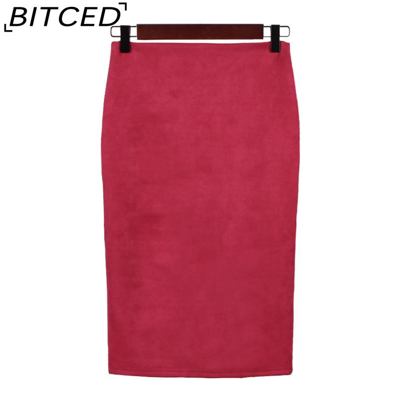 BITCED Women's Fashion Casual Solid Color Print Summer Spring Skirt