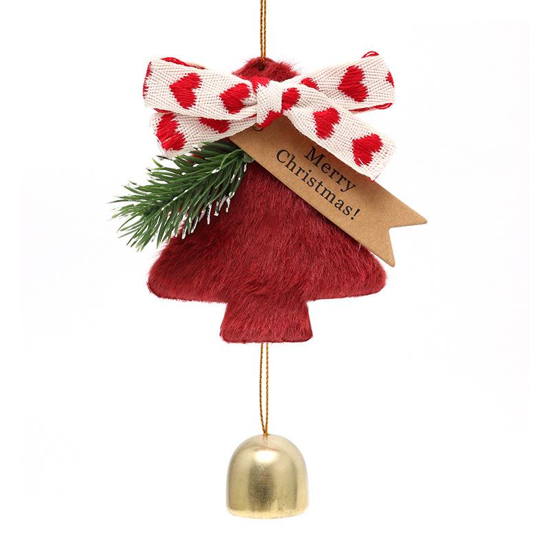 Christmas tree bell pendant New Year's bell hanging Christmas decoration doorbell hanging hanging wind chimes gifts navidad