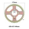 428 Chains 37T/40T/41T/43T/48T 37MM-76MM Motorcycle Chain Sprockets Rear Back Sprocket Cog For 110cc 125cc 140cc Dirt Pit Bike