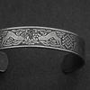 Severský vikingský náramek s dvojitým vlkem - Pánský náramek z nerezové oceli v retro designu