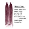 24 Inch DreadLock Extensions Handmade Thin And Soft Reggae Hip-Hop Style Synthetic DreadLock Extensions Crochet Hair for Women