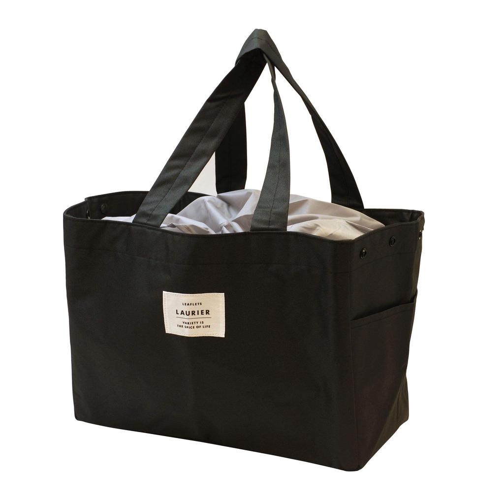 El Commune LAURIER Cooler Shopping Bag Shopping Basket Size (Black) - (CLB-208)