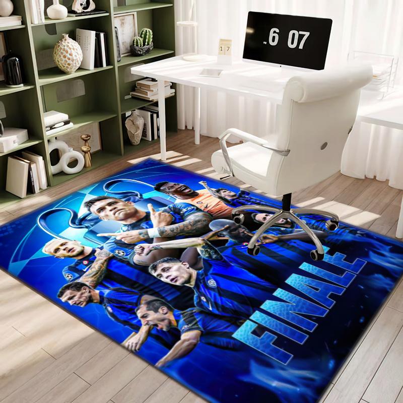 Famous F.C. Internazionale Milano football player Lautaro Martínez carpet is suitable for living room and bedroom office decorative carpet L2