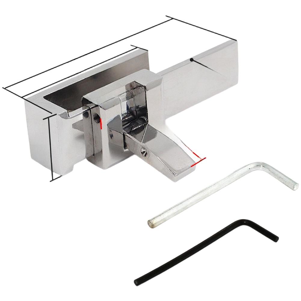 

Adjustable Lock Sliding Door Latch For Bathroom Renovation Adjustable Locking Position Easy Attachment Fits 8mm Glass