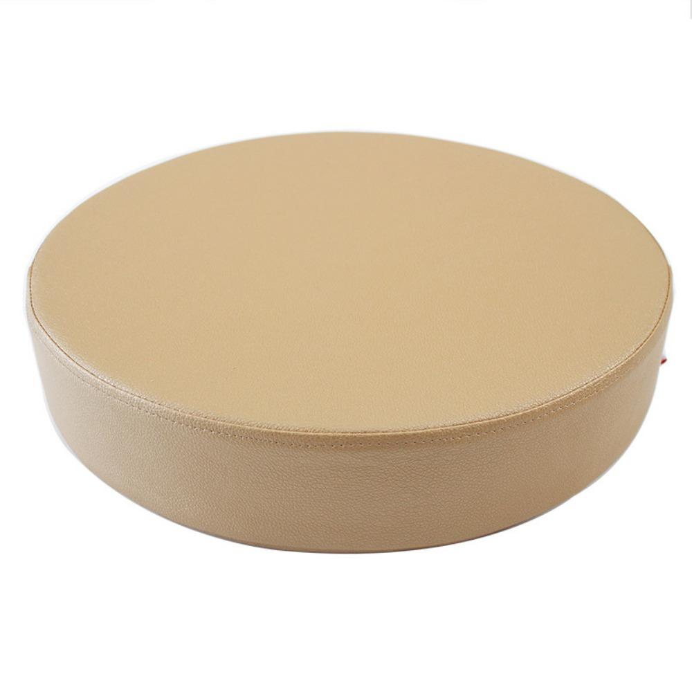 Soft Leather Round Cushion Thicken Window Pillow Practical Upholstered Cushion  Reading