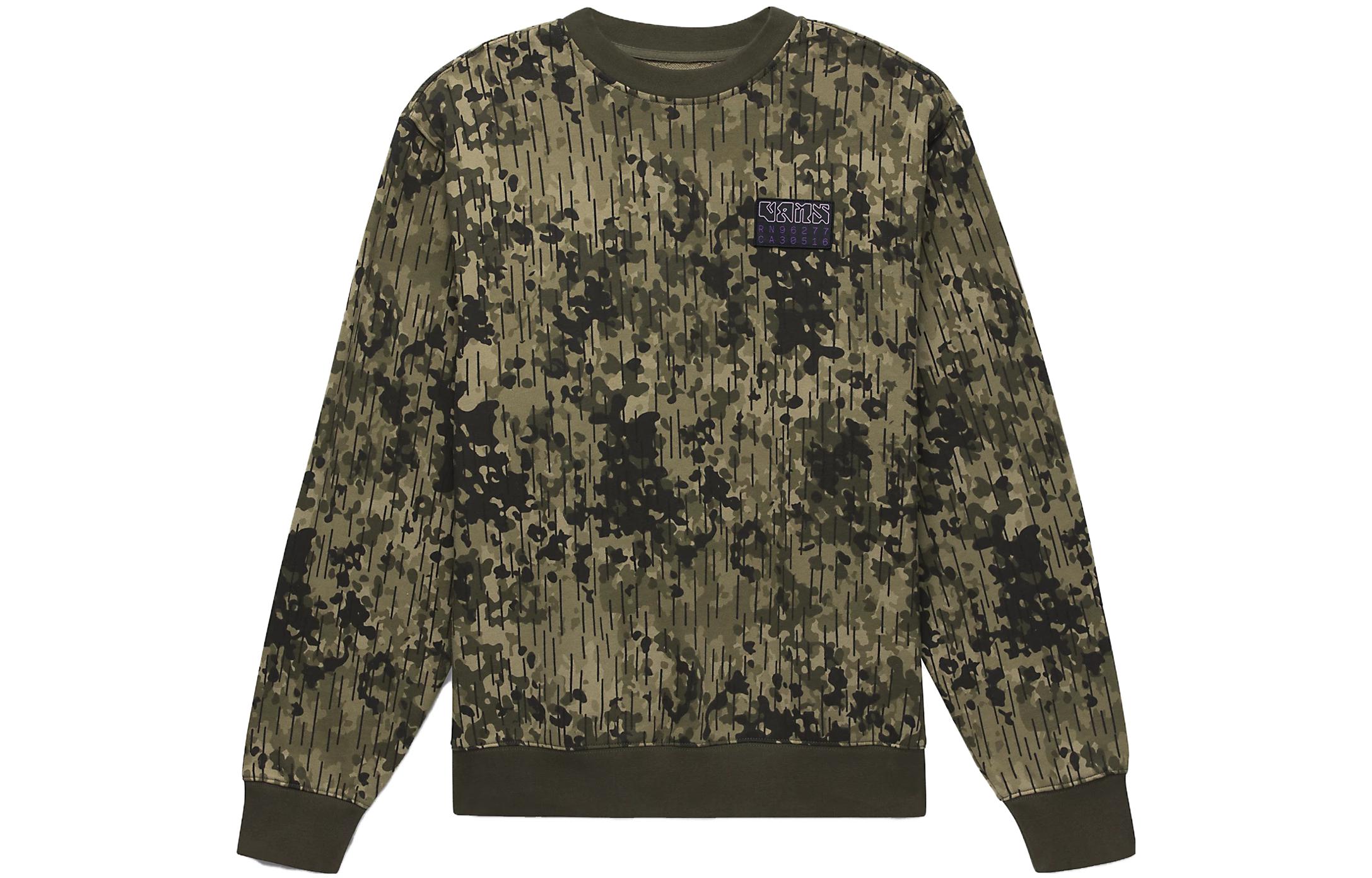 Vans Sweatshirts Men s Green Crew Neck Moderate Regular VN0008UKCBI S