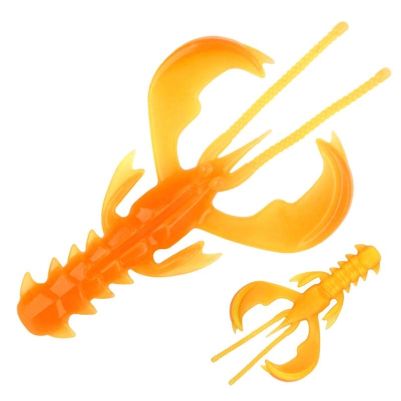 10Pcs/pack Simulation Prawns Shrimp Fishing Tackle Lures Baits Soft Crawfish Soft Shrimp Lures Baits Soft Lures Worms