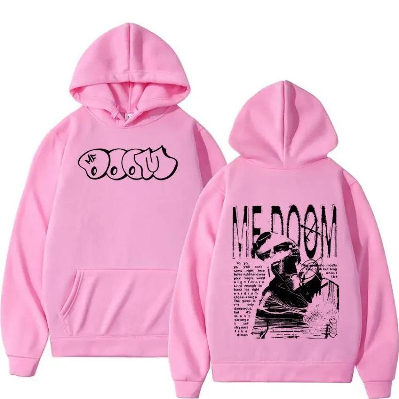 Sudadera con capucha de álbum de música del rapero Mf Doom Madvillain Metal Face Hip Hombres Manga Larga Sudaderas con capucha Ropa Unisex