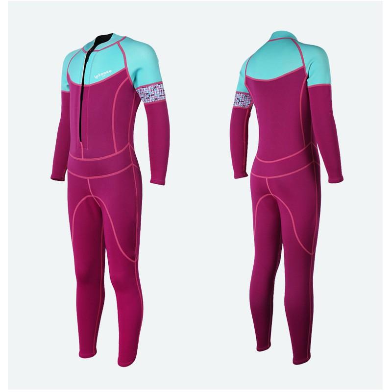 SABOLAY Kids 2mm Neoprene Full Wetsuit Diving Swimming Surfing Warmth Protection Unisex Child Size 90-120cm