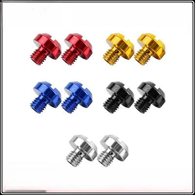 2 Stück M8 Motorradspiegel-Loch-Schraubenbolzen für Yamaha Honda Kawasaki Suzuki BMW Aprilia Ducati Universal