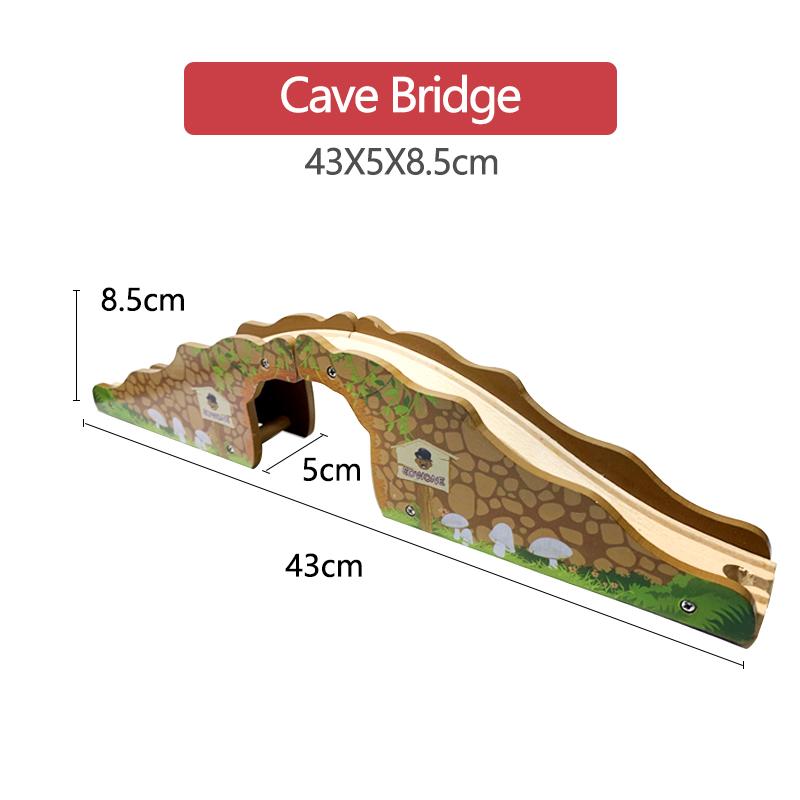Bridge Wooden Train Track Accessories Childrens Train Transport Track Boy Toys Compatible With Wooden Tracks Cars X30