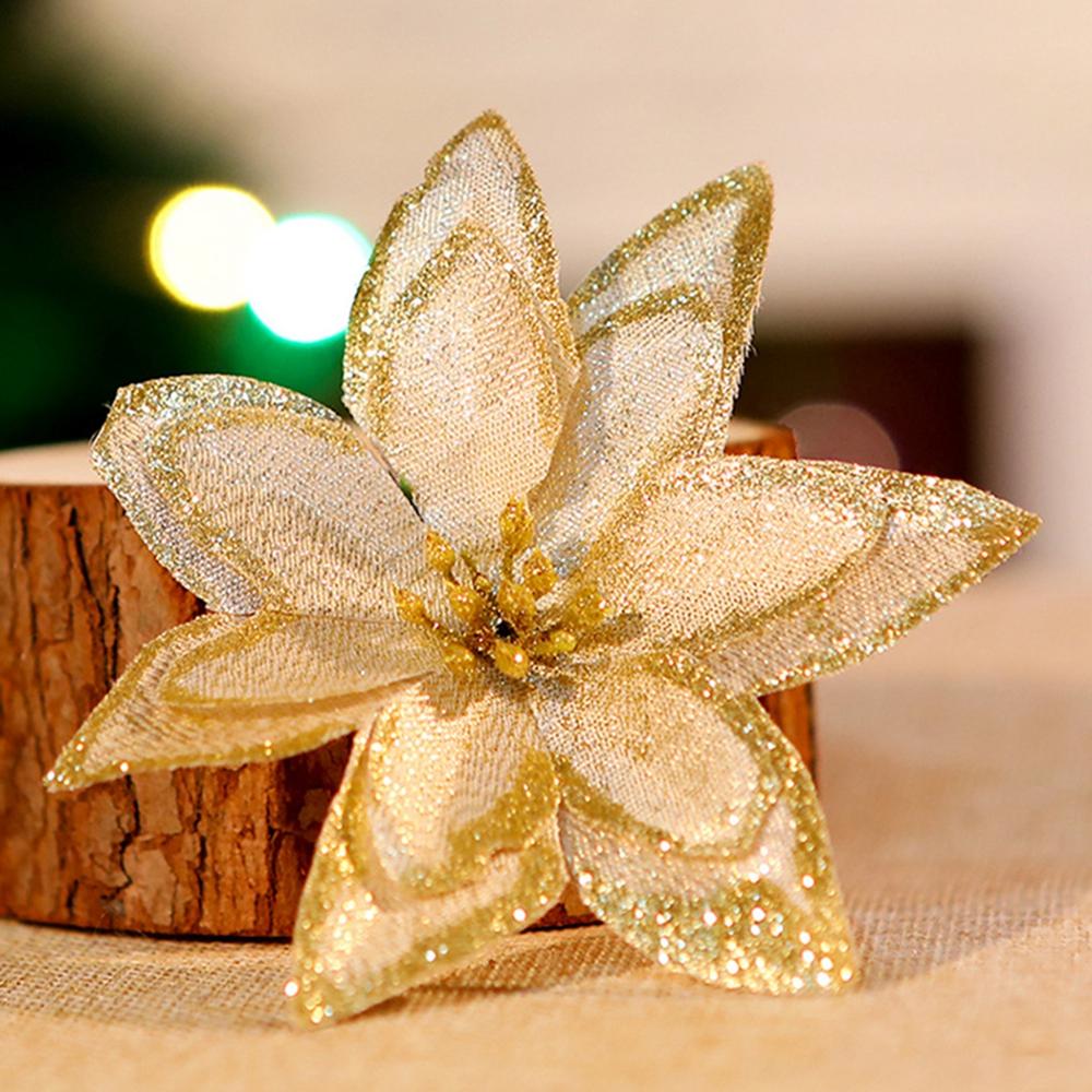 1 x Weihnachtsschmuck, 13 cm, Weihnachtsblume.