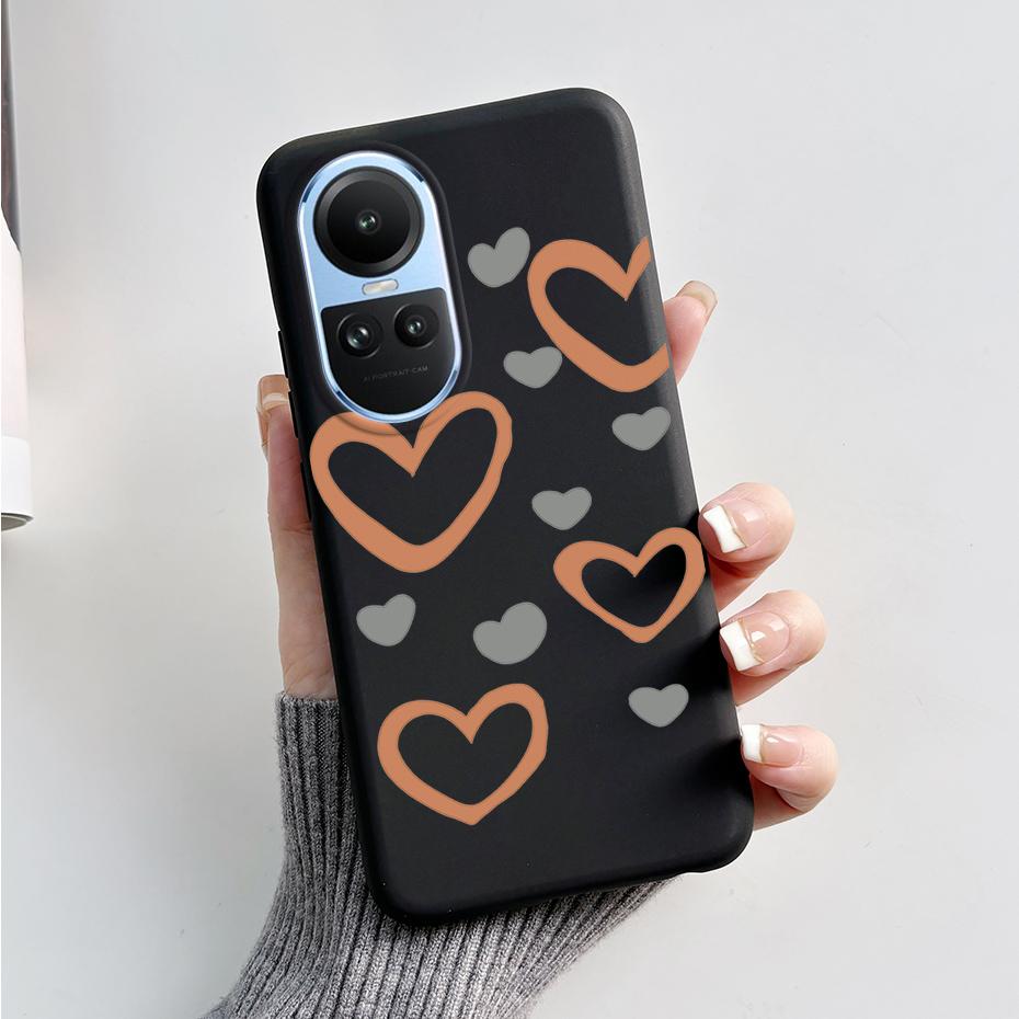 For OPPO Reno 10 5G CPH2531 Case Stylish Pattern Soft Silicone Phone Cases for Oppo Reno10 Pro Global 2023 CPH2525 Back Cover