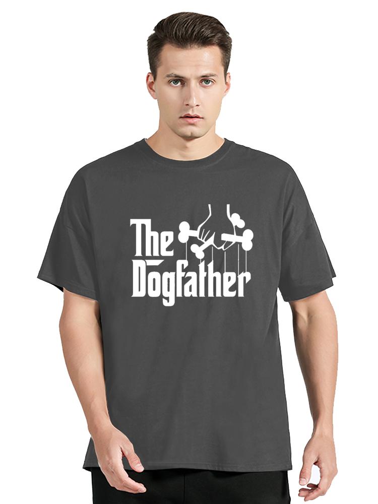 Novelty Awesome The Dogfather Dog Dad Fathers Day T Shirt Graphic Cotton Streetwear Short Sleeve Birthday Gifts Summer T-shirt